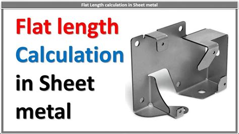 blanking of sheet metal|sheet metal flat length calculation.